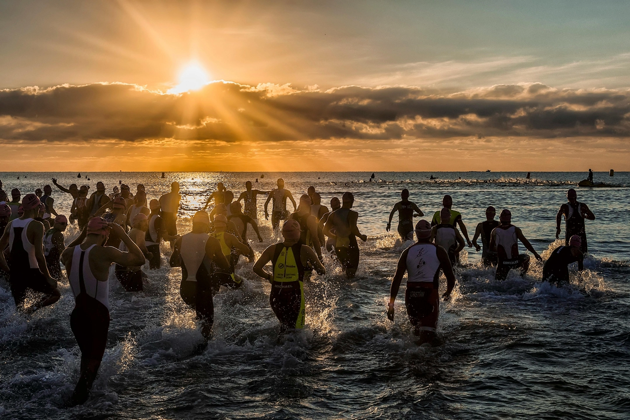 triathlon swim start
